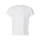 aerial view a white bella + canvas - toddler short sleeve tee - 3001t, image 1 of 3