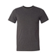 aerial view a dark grey heather bella + canvas - usa - made jersey tee, image 1 of 3
