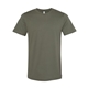 aerial view a military green bella + canvas - usa - made jersey tee, image 1 of 3
