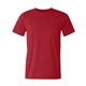 aerial view a red bella + canvas - usa - made jersey tee, image 1 of 3
