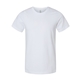 aerial view a white bella + canvas - usa - made jersey tee, image 1 of 3