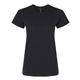 aerial view a pitch black gildan - womens softstyle(r) midweight t - shirt, image 1 of 3