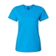 aerial view a sapphire gildan - womens softstyle(r) midweight t - shirt, image 1 of 3