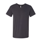 aerial view a dark grey bella + canvas - unisex short sleeve v - neck jersey t - shirt - 3005, image 1 of 3