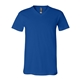 aerial view a true royal bella + canvas - unisex short sleeve v - neck jersey t - shirt - 3005, image 1 of 3