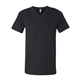 aerial view a vintage black bella + canvas - unisex short sleeve v - neck jersey t - shirt - 3005, image 1 of 3