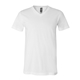 aerial view a white bella + canvas - unisex short sleeve v - neck jersey t - shirt - 3005, image 1 of 3
