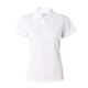 aerial view a white/ black adidas - womens climalite basic sport shirt, image 1 of 3