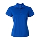 aerial view a collegiate royal/ white adidas - womens climalite basic sport shirt, image 1 of 3