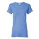 aerial view a carolina blue gildan - ladies heavy cotton short sleeve t - shirt - g5000l, image 1 of 3
