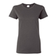 aerial view a charcoal gildan - ladies heavy cotton short sleeve t - shirt - g5000l, image 1 of 3