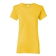 aerial view a daisy gildan - ladies heavy cotton short sleeve t - shirt - g5000l, image 1 of 3