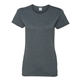 aerial view a dark heather gildan - ladies heavy cotton short sleeve t - shirt - g5000l, image 1 of 3