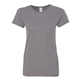 aerial view a graphite heather gildan - ladies heavy cotton short sleeve t - shirt - g5000l, image 1 of 3