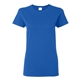 aerial view a royal gildan - ladies heavy cotton short sleeve t - shirt - g5000l, image 1 of 3