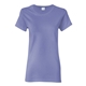 aerial view a violet gildan - ladies heavy cotton short sleeve t - shirt - g5000l, image 1 of 3