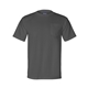 aerial view a charcoal bayside short sleeve t - shirt with a pocket, image 1 of 3