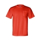 aerial view a orange bayside short sleeve t - shirt with a pocket, image 1 of 3