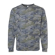aerial view a vintage camo lat - elevated fleece crewneck sweatshirt, image 1 of 3