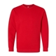 aerial view a red lat - elevated fleece crewneck sweatshirt, image 1 of 3