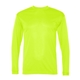 aerial view a safety yellow c2 sport long sleeve performance t - shirt, image 1 of 3