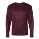aerial view a maroon c2 sport long sleeve performance t - shirt, image 1 of 3