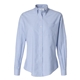 aerial view a light blue van heusen ladies long sleeve oxford shirt, image 1 of 3