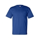 aerial view a royal blue bayside short sleeve t - shirt with a pocket, image 1 of 3