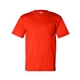 aerial view a orange bayside short sleeve t - shirt with a pocket, image 1 of 3