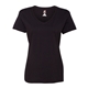 aerial view a black hanes - ladies v - neck nano - t(r) - s04v, image 1 of 3