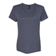 aerial view a charcoal heather hanes - ladies v - neck nano - t(r) - s04v, image 1 of 3