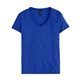 a deep royal hanes - ladies v - neck nano - t(r) - s04v