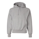 aerial view a oxford grey champion - reverse weave hooded sweatshirt, image 1 of 3