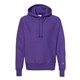 aerial view a purple champion - reverse weave hooded sweatshirt, image 1 of 3