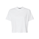 aerial view a blended white lat - womens boxy tee, image 1 of 3