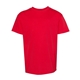 aerial view a athletic red hanes - youth comfortsoft(r) heavyweight t - shirt - 5480, image 1 of 3
