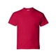aerial view a deep red hanes - youth comfortsoft(r) heavyweight t - shirt - 5480, image 1 of 3