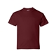 aerial view a maroon hanes - youth comfortsoft(r) heavyweight t - shirt - 5480, image 1 of 3