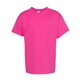 aerial view a wow pink hanes - youth comfortsoft(r) heavyweight t - shirt - 5480, image 1 of 3