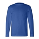 aerial view a royal blue bayside long sleeve t - shirt, image 1 of 3