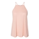 aerial view a peach bella + canvas - womens flowy high neck tank - 8809, image 1 of 3