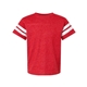aerial view a vintage red/ white lat - youth football fine jersey tee, image 1 of 3