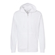 aerial view a white independent trading co. - midweight full - zip hooded sweatshirt, image 1 of 3