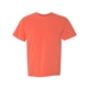 aerial view a bright salmon comfort colors - garment - dyed heavyweight t - shirt, image 1 of 3