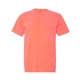 aerial view a neon red orange comfort colors - garment - dyed heavyweight t - shirt, image 1 of 3