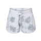 aerial view a grey tie dye j. america - womens fleece shorts, image 1 of 3