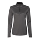 aerial view a graphite/ black badger - womens b - core quarter - zip pullover, image 1 of 3