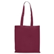 aerial view a burgundy cotton sheeting magazine economy totes, image 1 of 2