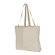 a natural/natural extra large natural tote bag with long handles