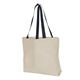 a natural/black extra large natural tote bag with long handles